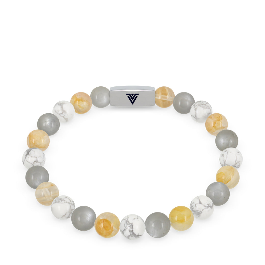 Gemini White Howlite Gemstone Bracelet for Patience